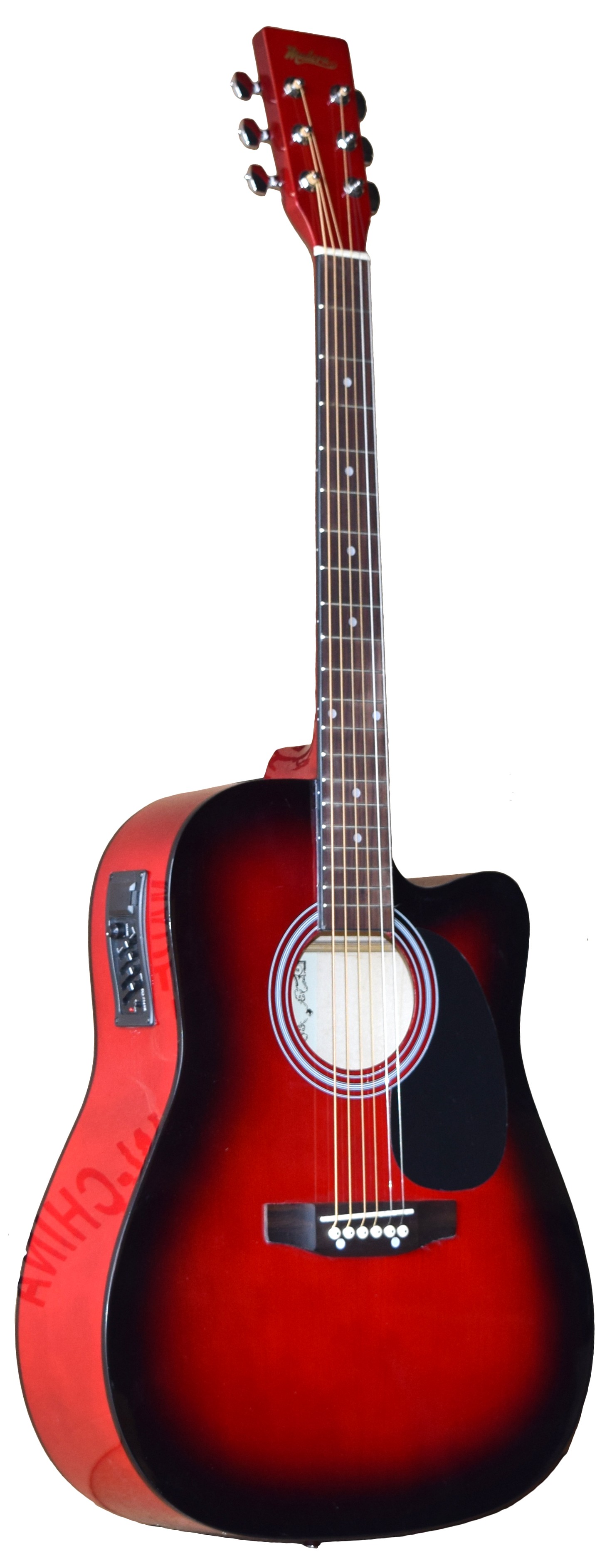 MADERA SP411CE - ELECTRO-ACOUSTIC 41'' GUITAR - RED BURST