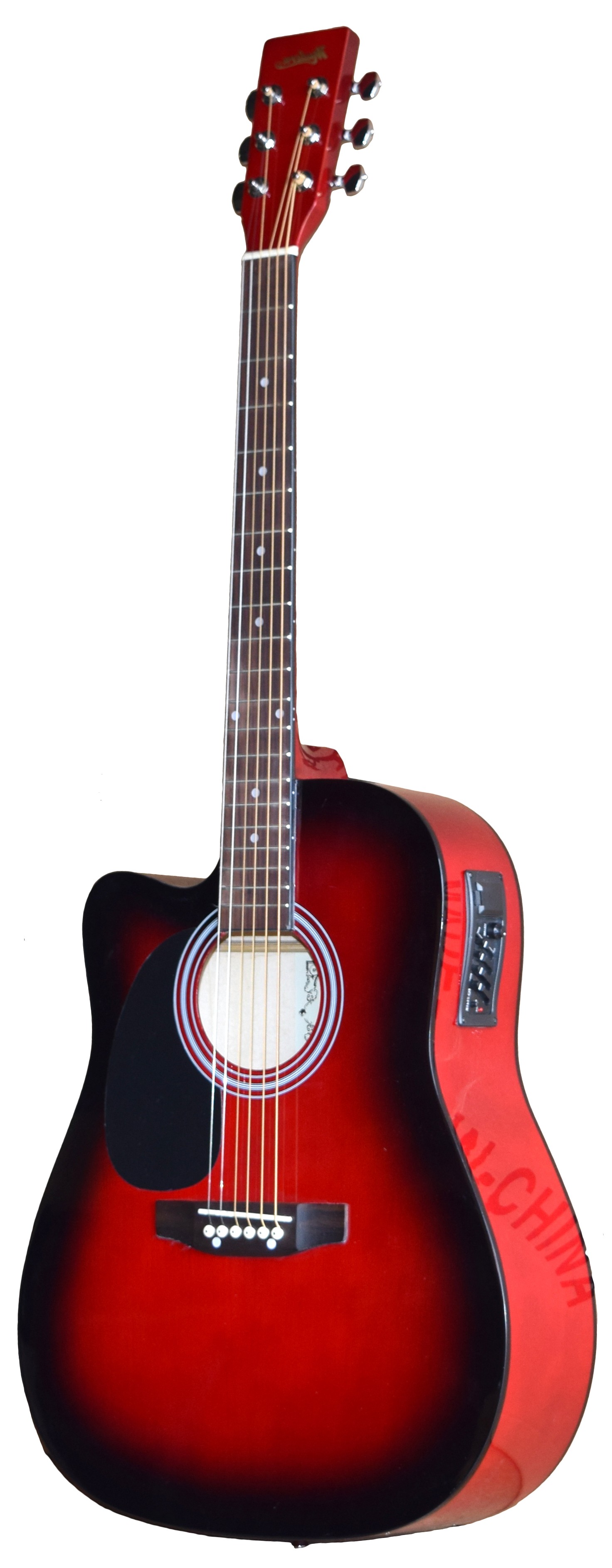 MADERA SRUCE TOP WITH PICKUP SP411 -RED BURST (LEFT HANDED)