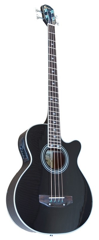 MADERA AB470CE ACOUSTIC BASS WITH PICKUP - BLACK