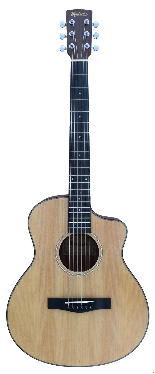 MADERA AG-MINI/NM CUTAWAY TRAVEL GUITAR - NATURAL MATTE