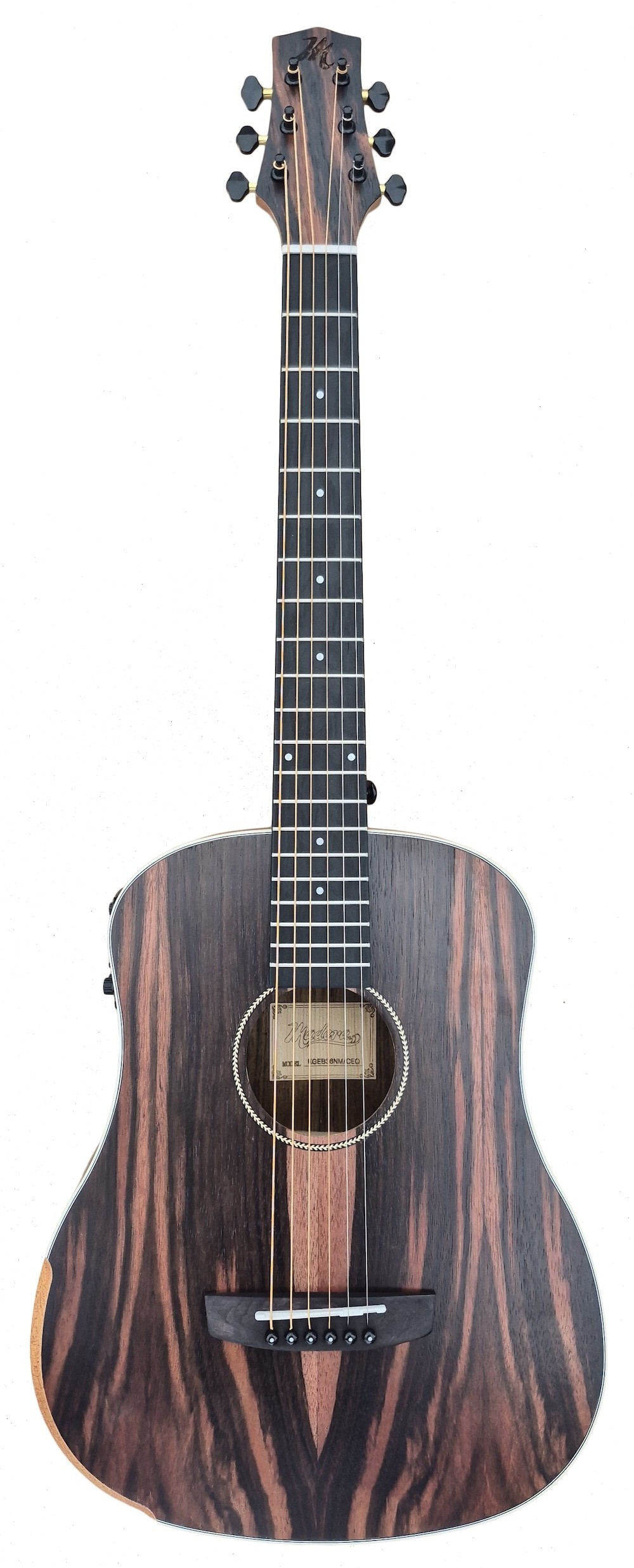 MADERA KGEB36EQ - 36'' MINI ACOUSTIC GUITAR WITH 9V EQ/TUNER WITH A PADDED GIGBAG INCLUDED