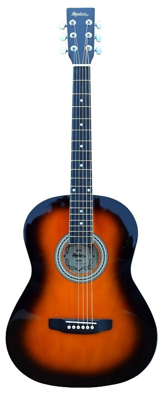 MADERA LD381 38'' LEFT HANDED ACOUSTIC KIDS GUITAR - SUNBURST