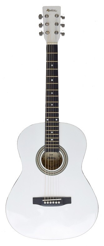MADERA LD381 38'' ACOUSTIC KIDS GUITAR - WHITE