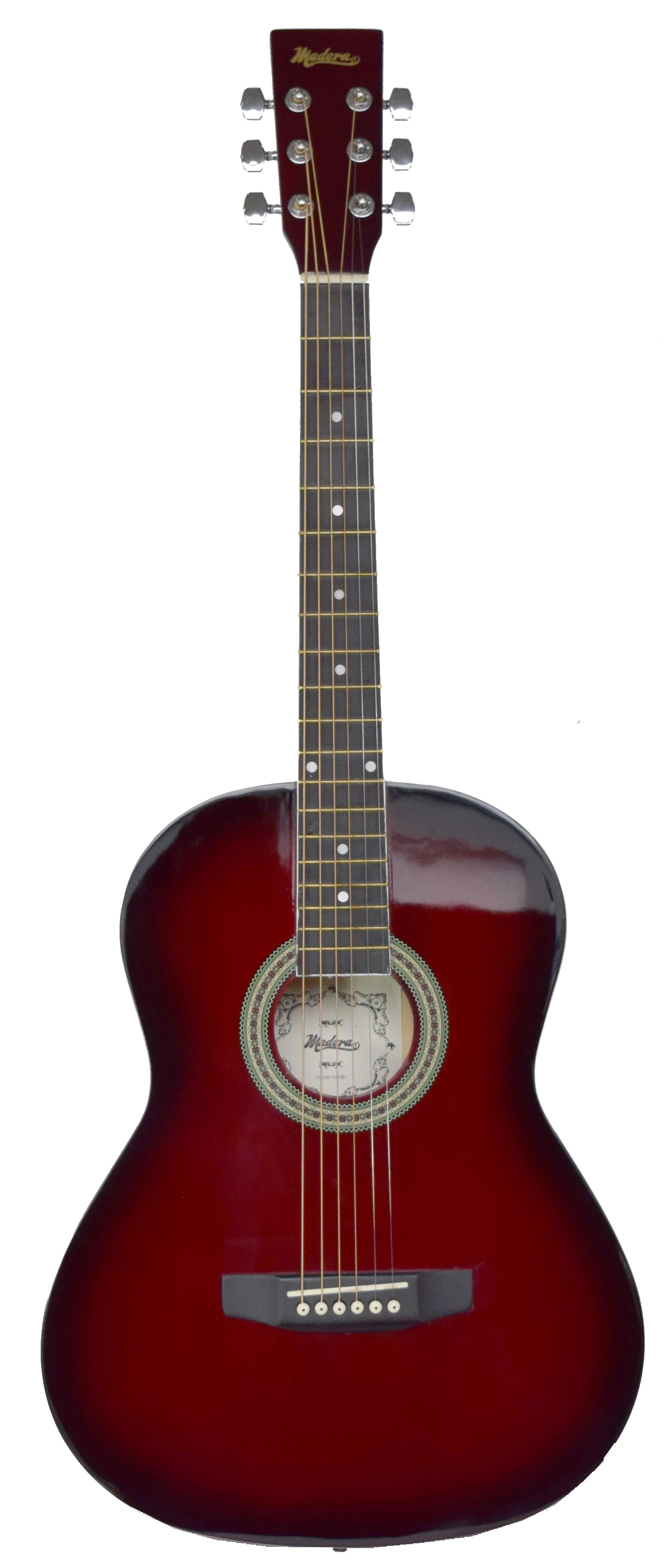 MADERA LD381 38'' ACOUSTIC KIDS GUITAR - WINE RED