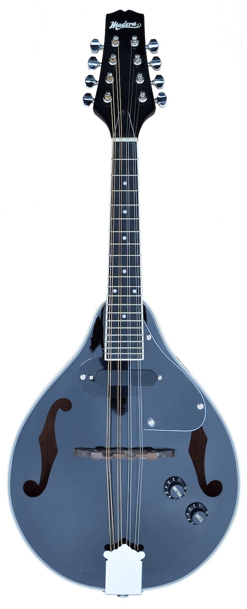 MADERA M402E MANDOLIN WITH PICKUP - BLACK