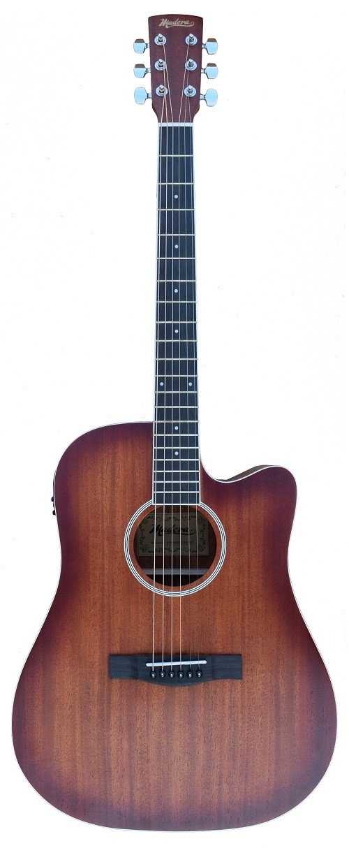 MADERA MAMAH41CEQ/BST FULL SIZE ACOUSTIC CUTAWAY WITH PICKUP - BST MATTE