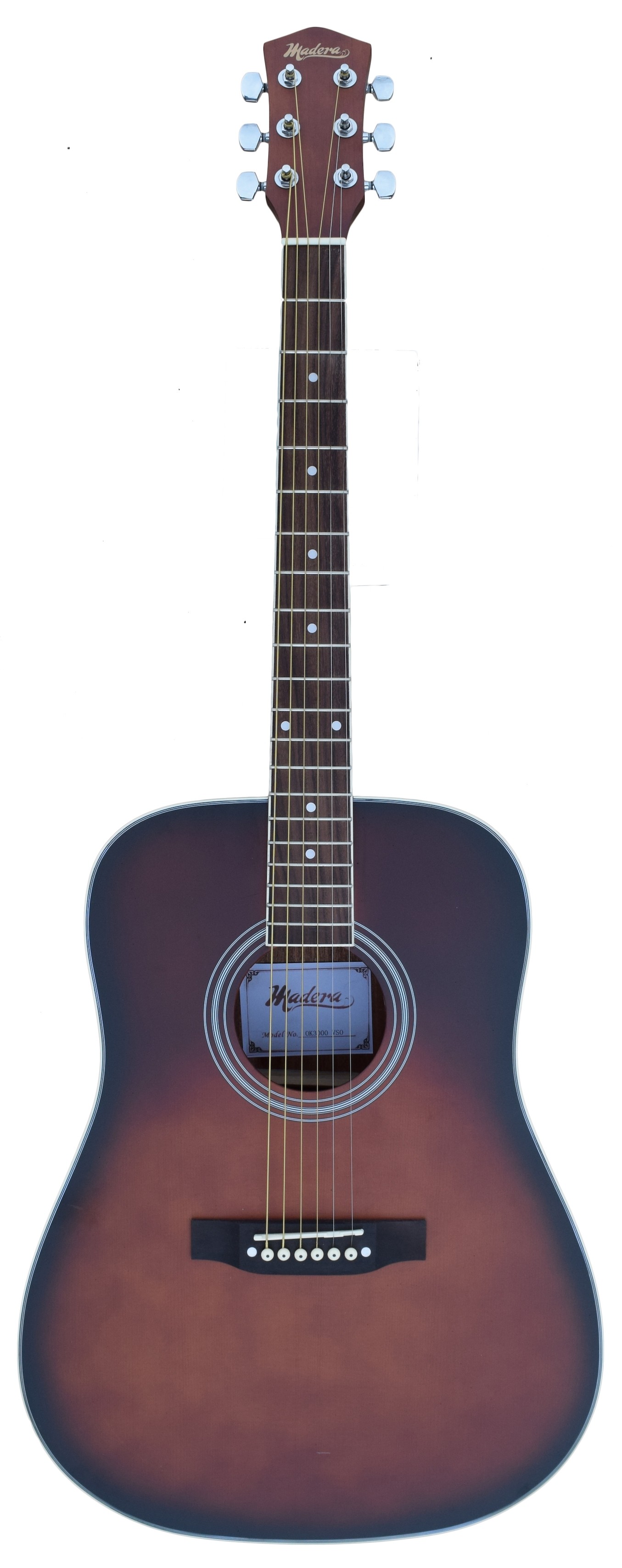 MADERA OK3000C ACOUSTIC GUITAR - BURST MATTE SATIN