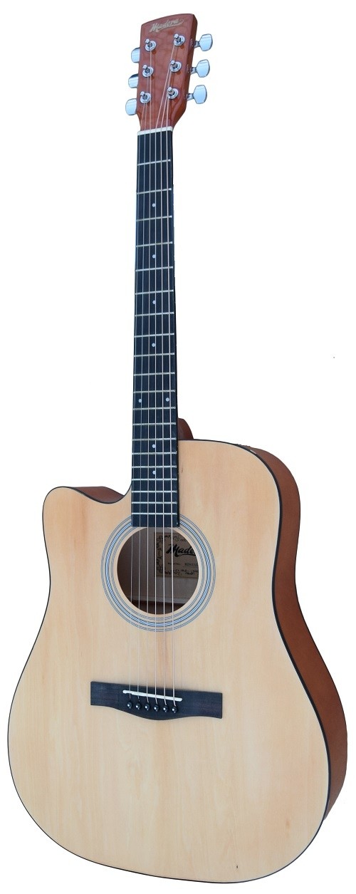 MADERA RD411C/LH LEFT HANDED CUTAWAY FULL SIZE ACOUSTIC GUITAR - NATURAL GLOSS