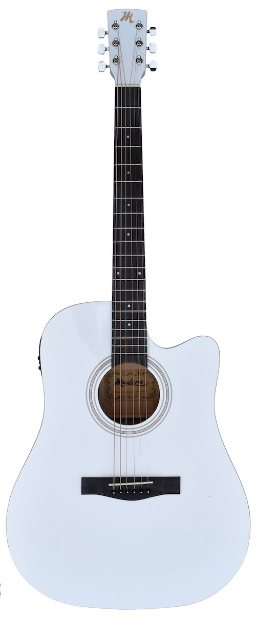 MADERA RD411CS4T ACOUSTIC GUITAR WITH PICKUP - WHITE