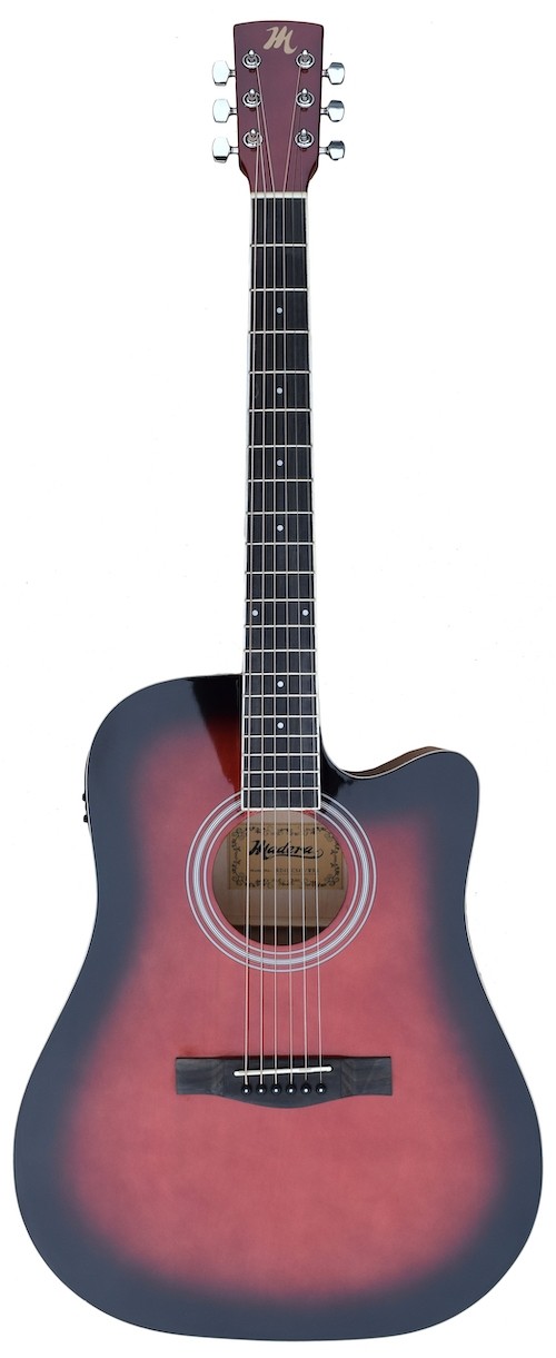 MADERA RD411CS4T ACOUSTIC GUITAR WITH PICKUP - WINE RED GLOSS