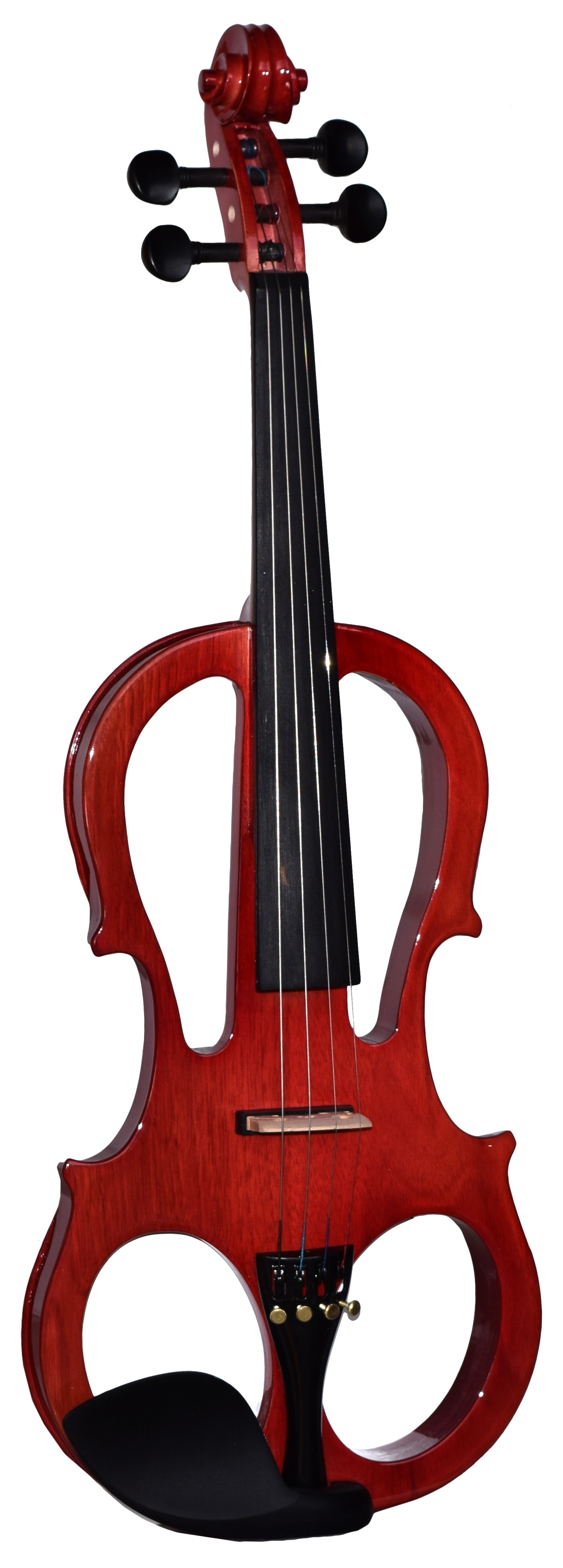MADERA ELECTRIC VIOLIN V2000CEQ IN TRANSPARENT RED