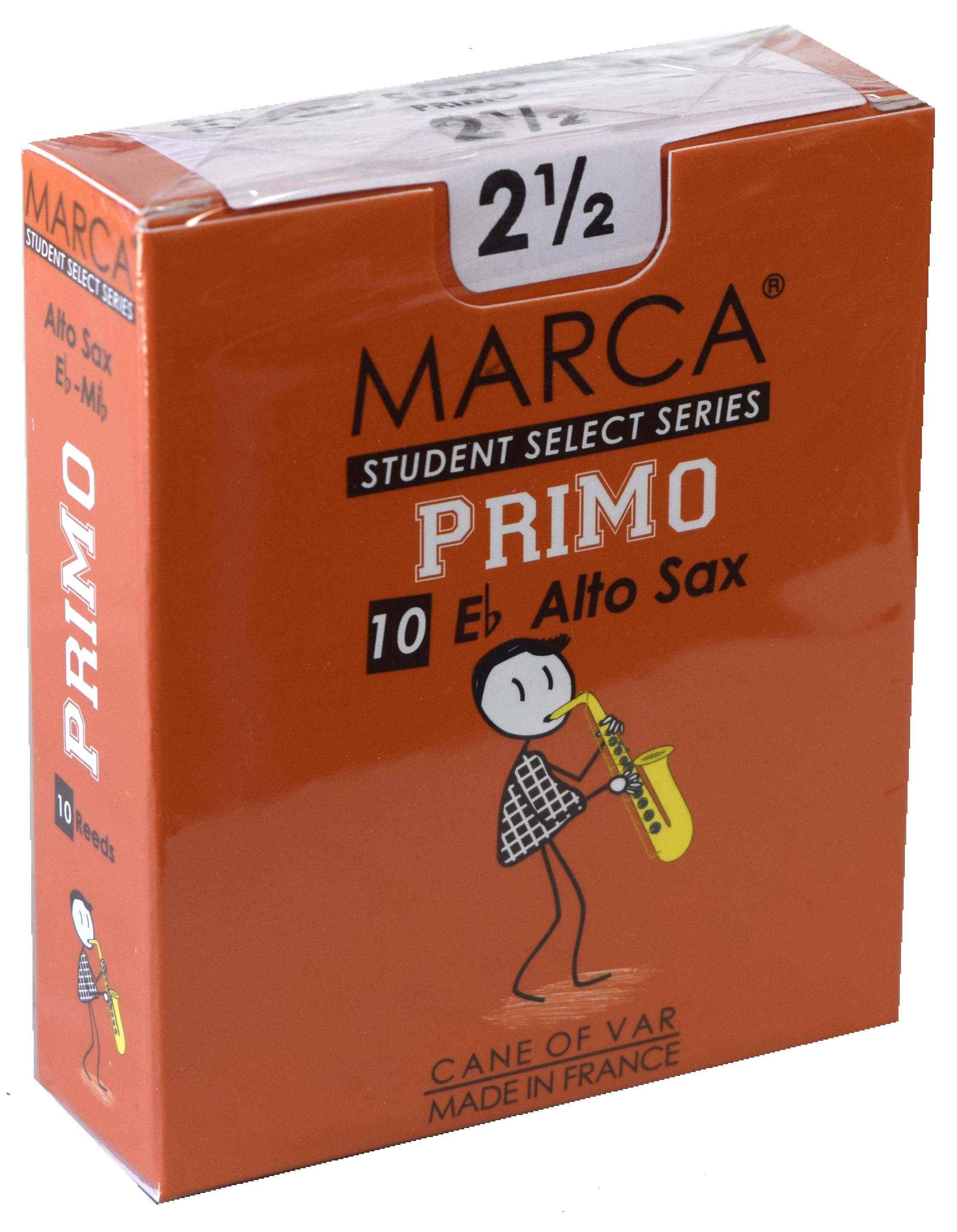 Marca - Alto Saxophone Reeds (Box of 10) - 2 1/2