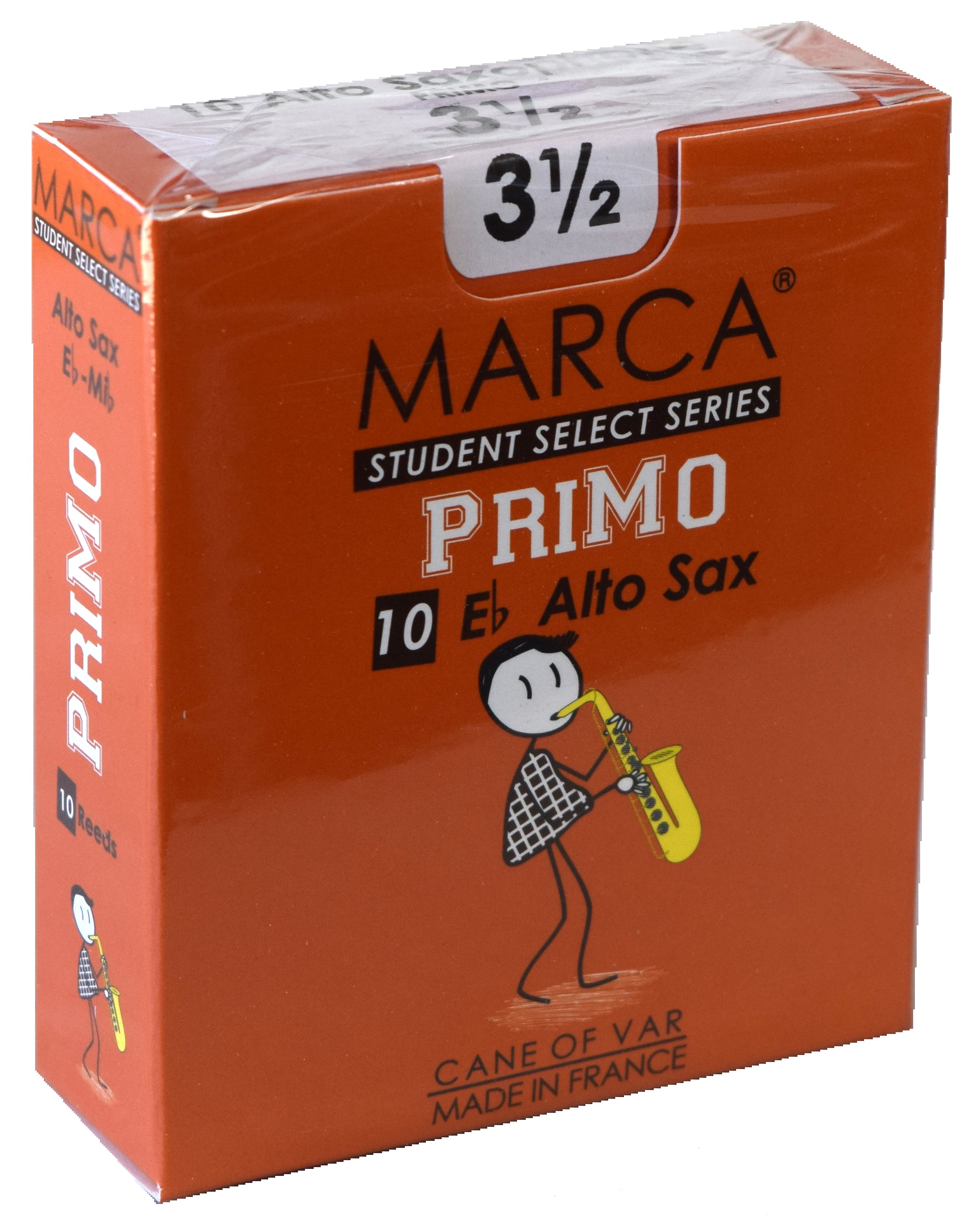 Marca - Alto Saxophone Reeds (Box of 10) - 3 1/2