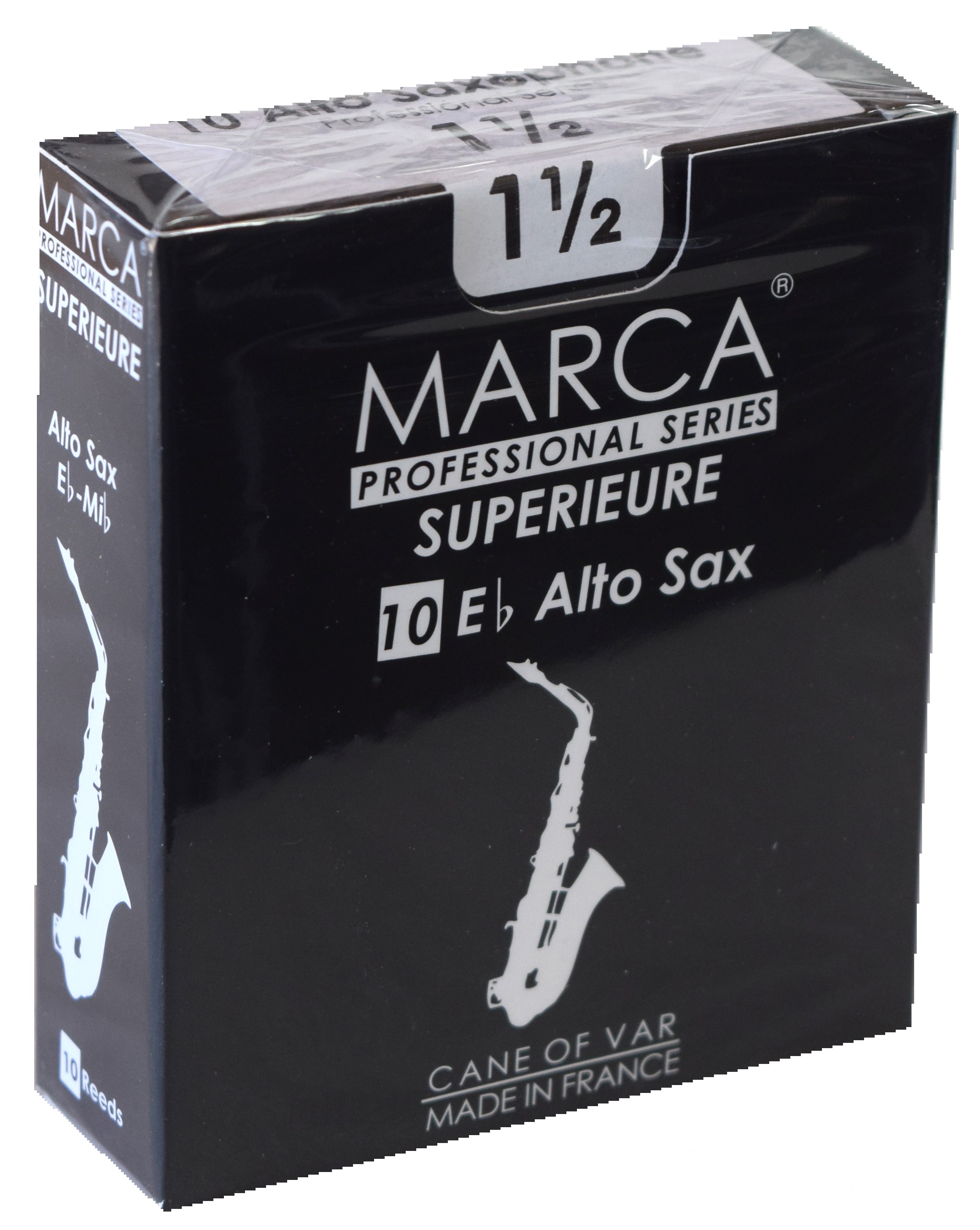 Marca Superieure - Professional Alto Saxophone Reeds (Box of 10) - 1 1/2