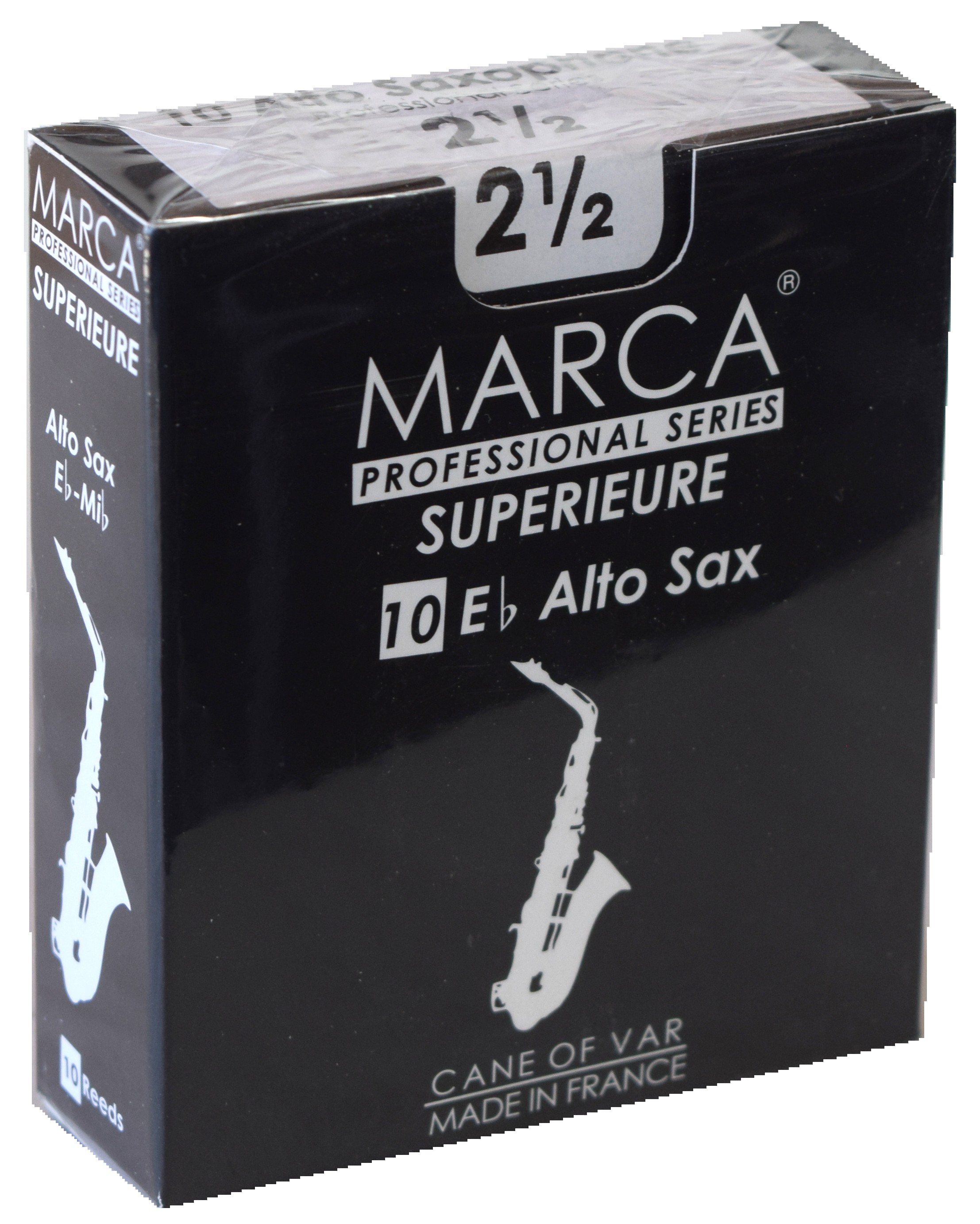Marca Superieure - Professional Alto Saxophone Reeds (Box of 10) - 2 1/2