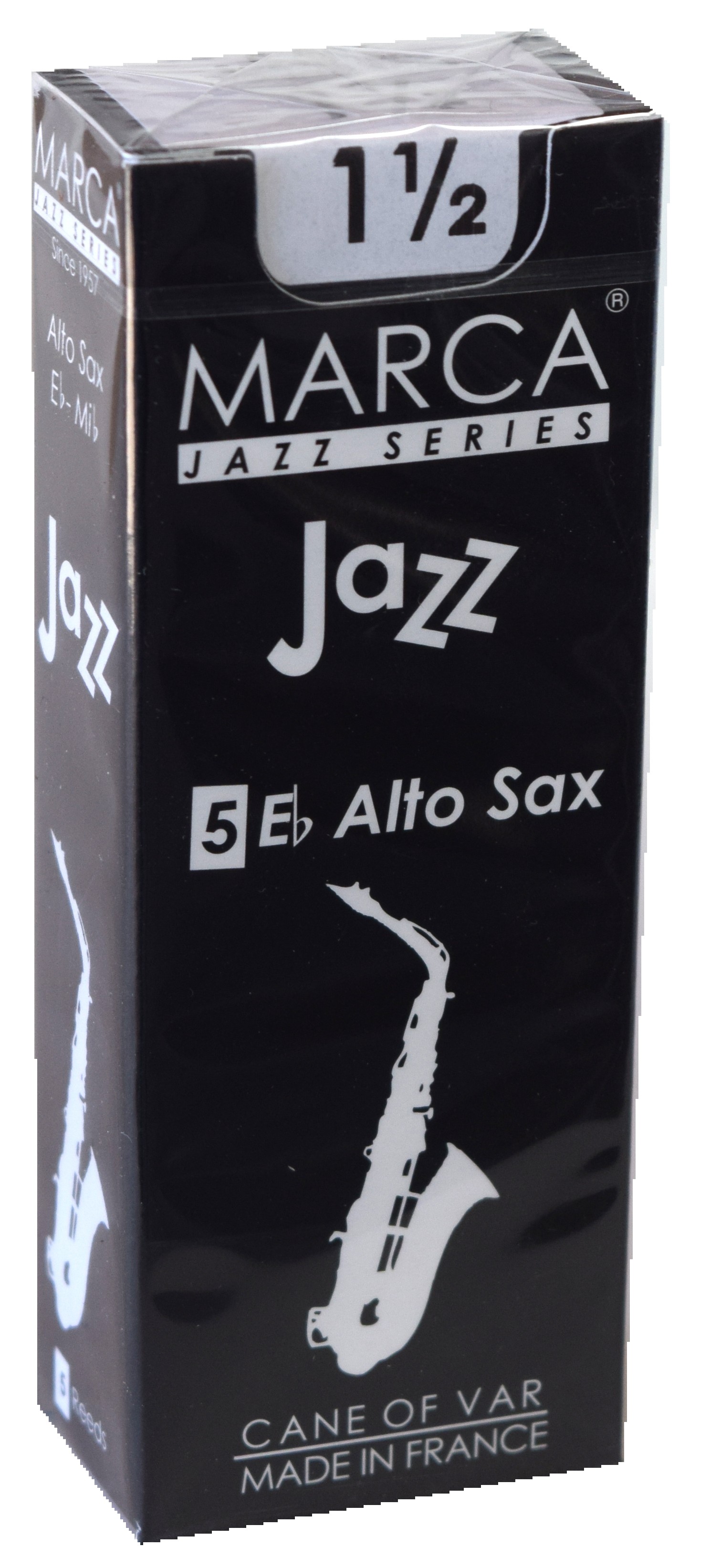 Marca Jazz Series - Alto Saxophone Reeds (Box of 5) - 1 1/2