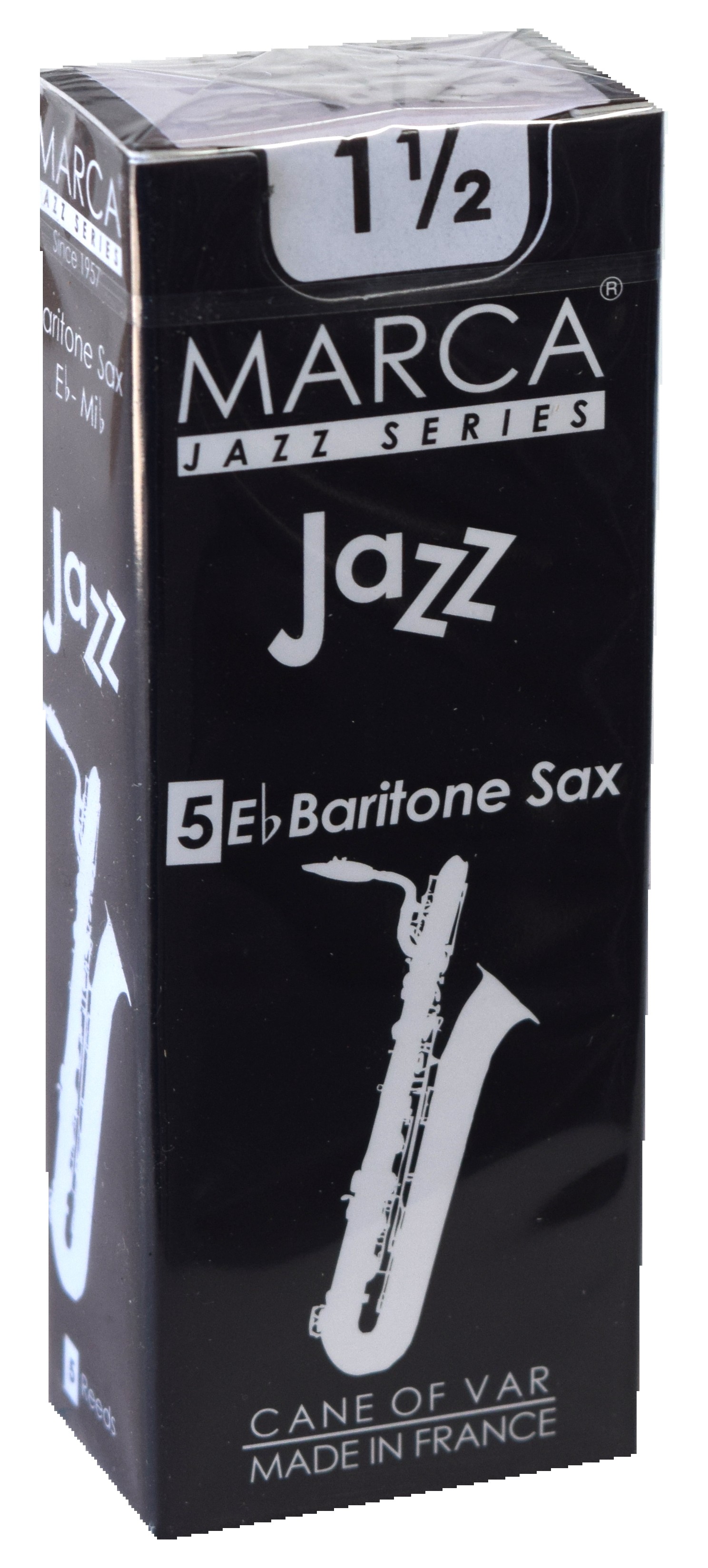 Marca Jazz Series - Baritone Saxophone Reeds (Box of 5) - 1 1/2