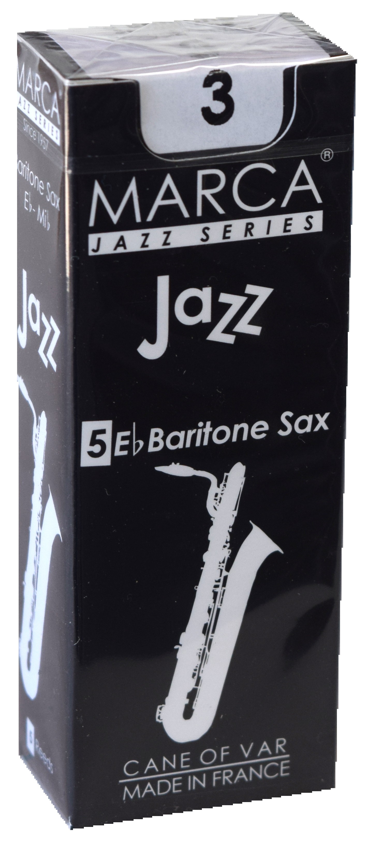 Marca Jazz Series - Baritone Saxophone Reeds (Box of 5) - 3