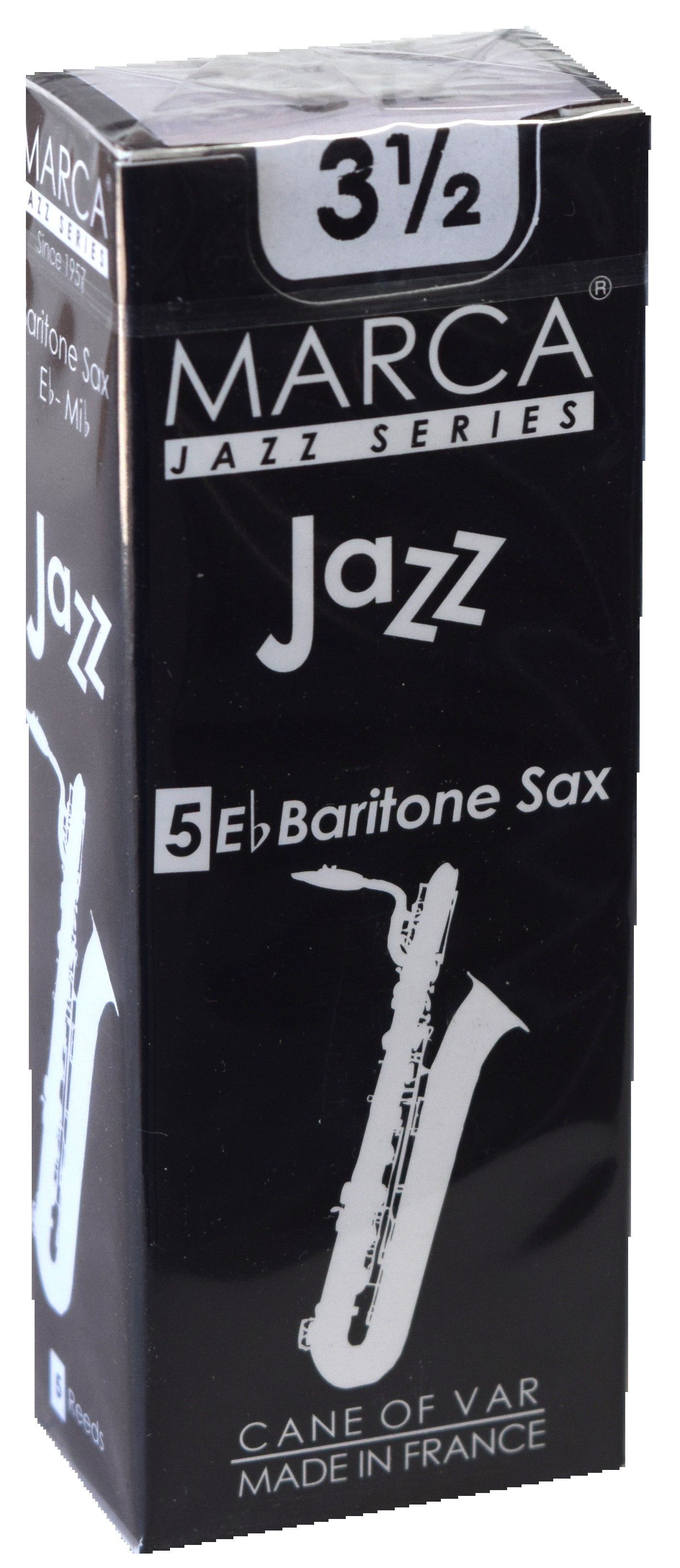 Marca Jazz Series - Baritone Saxophone Reeds (Box of 5) - 3 1/2