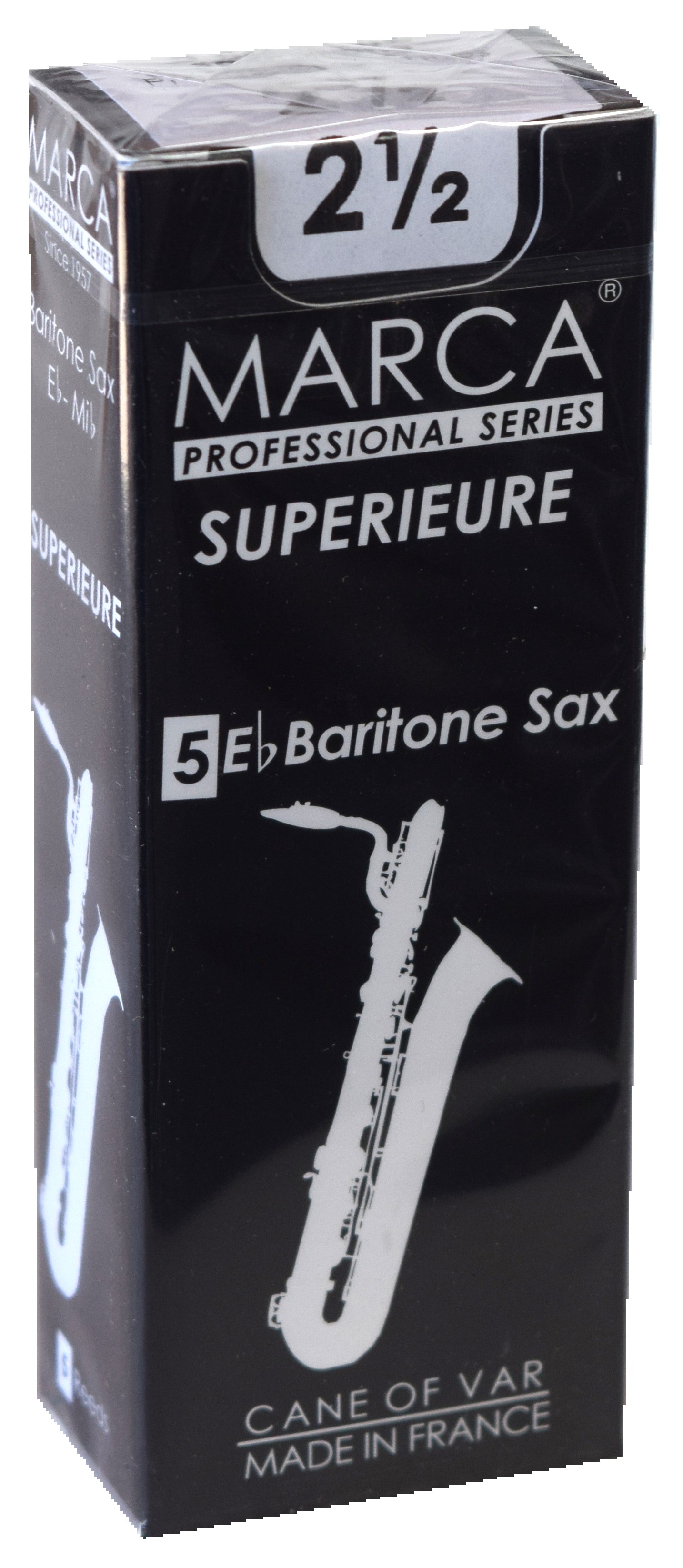 Marca Superieure - Professional Baritone Saxophone Reeds (Box of 5) - 2 1/2