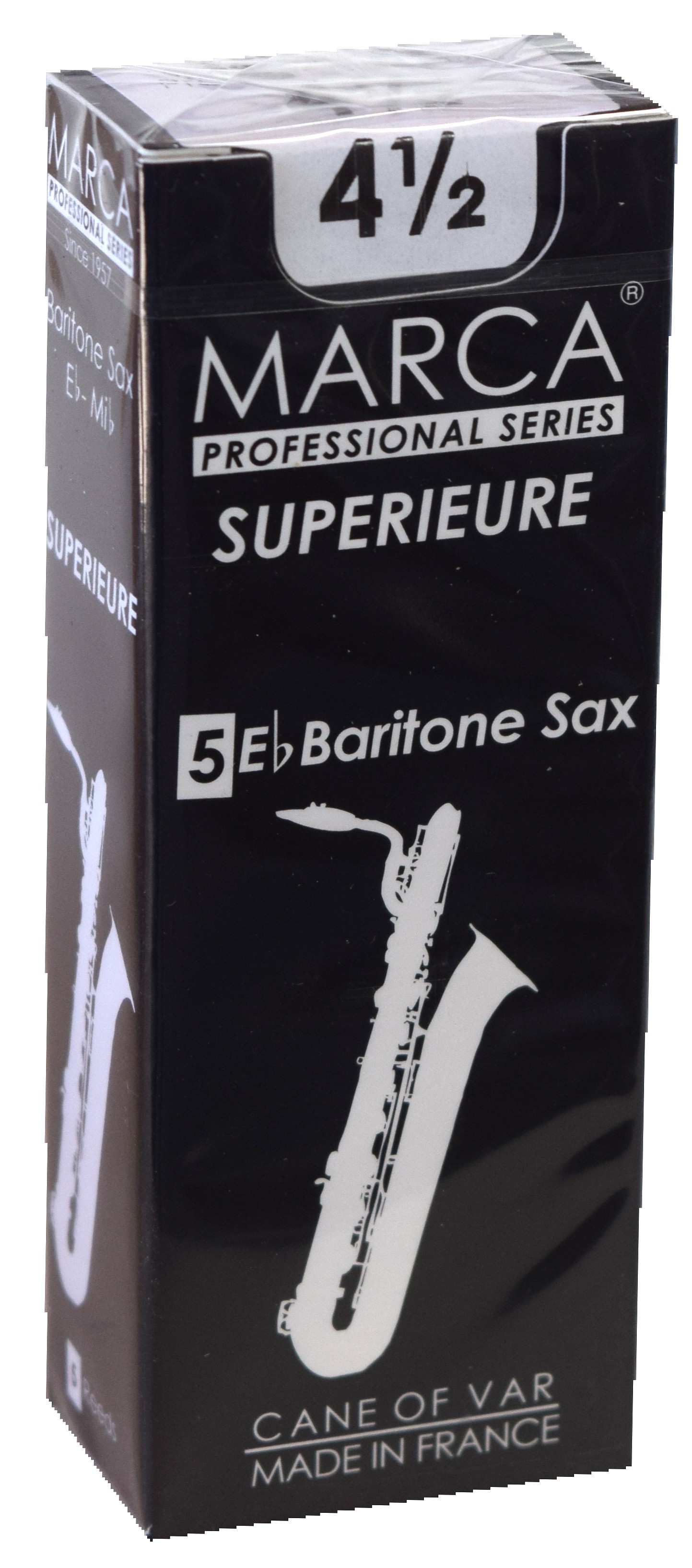 Marca Superieure - Professional Baritone Saxophone Reeds (Box of 5) - 4 1/2