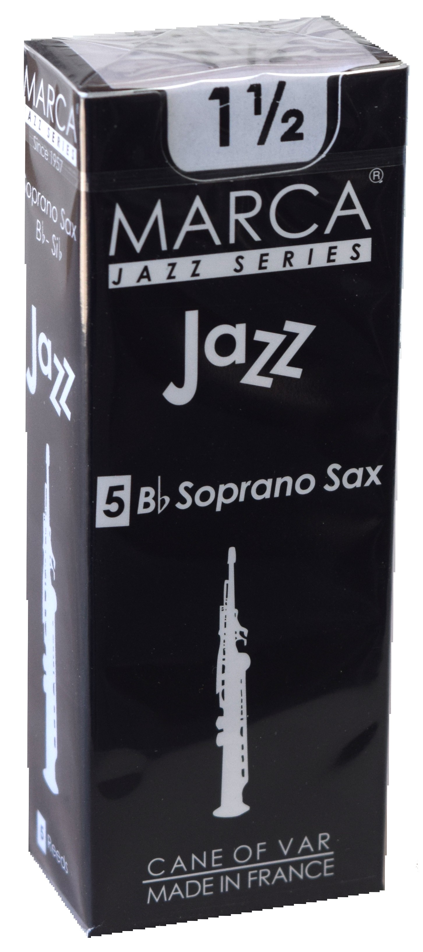 Marca Jazz Series - Soprano Saxophone Reeds (Box of 5) - 1 1/2