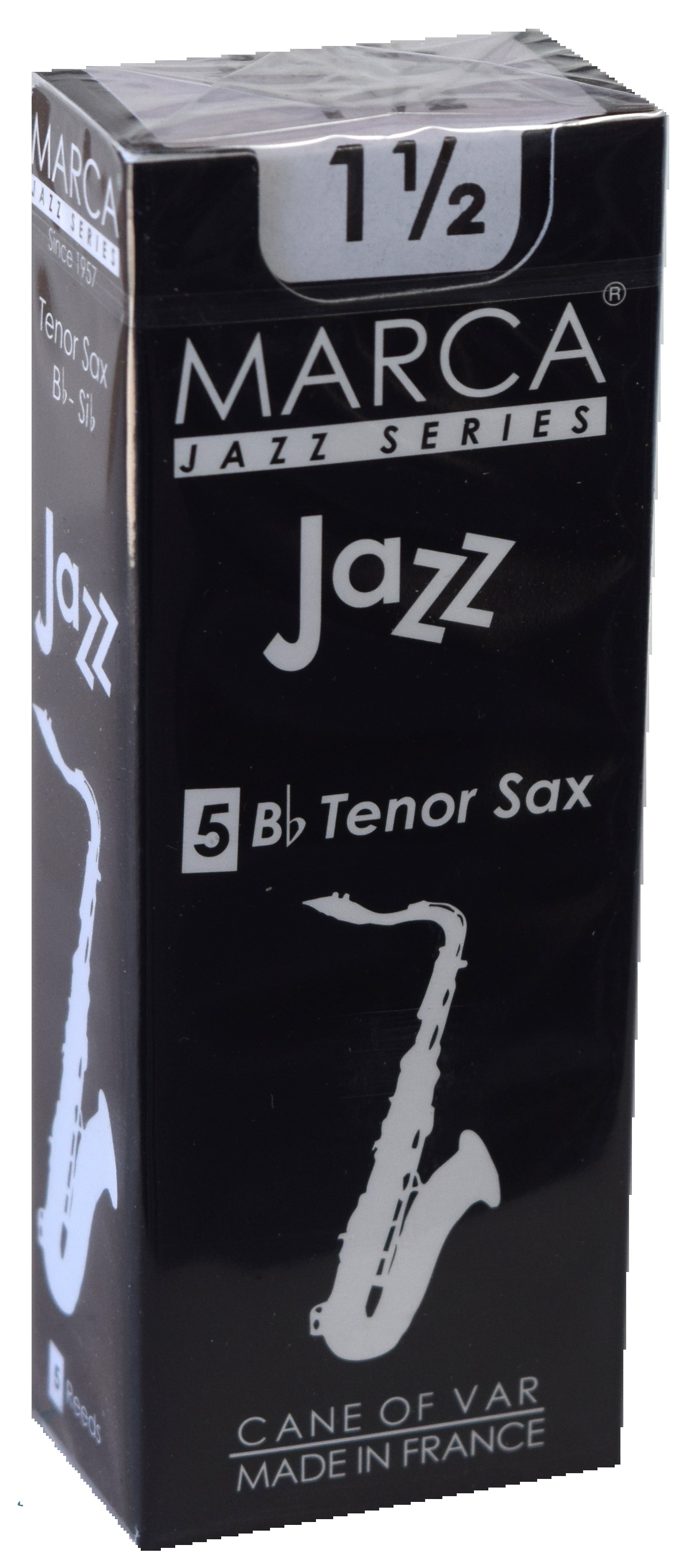 Marca Jazz Series - Tenor Saxophone Reeds (Box of 5) - 1 1/2