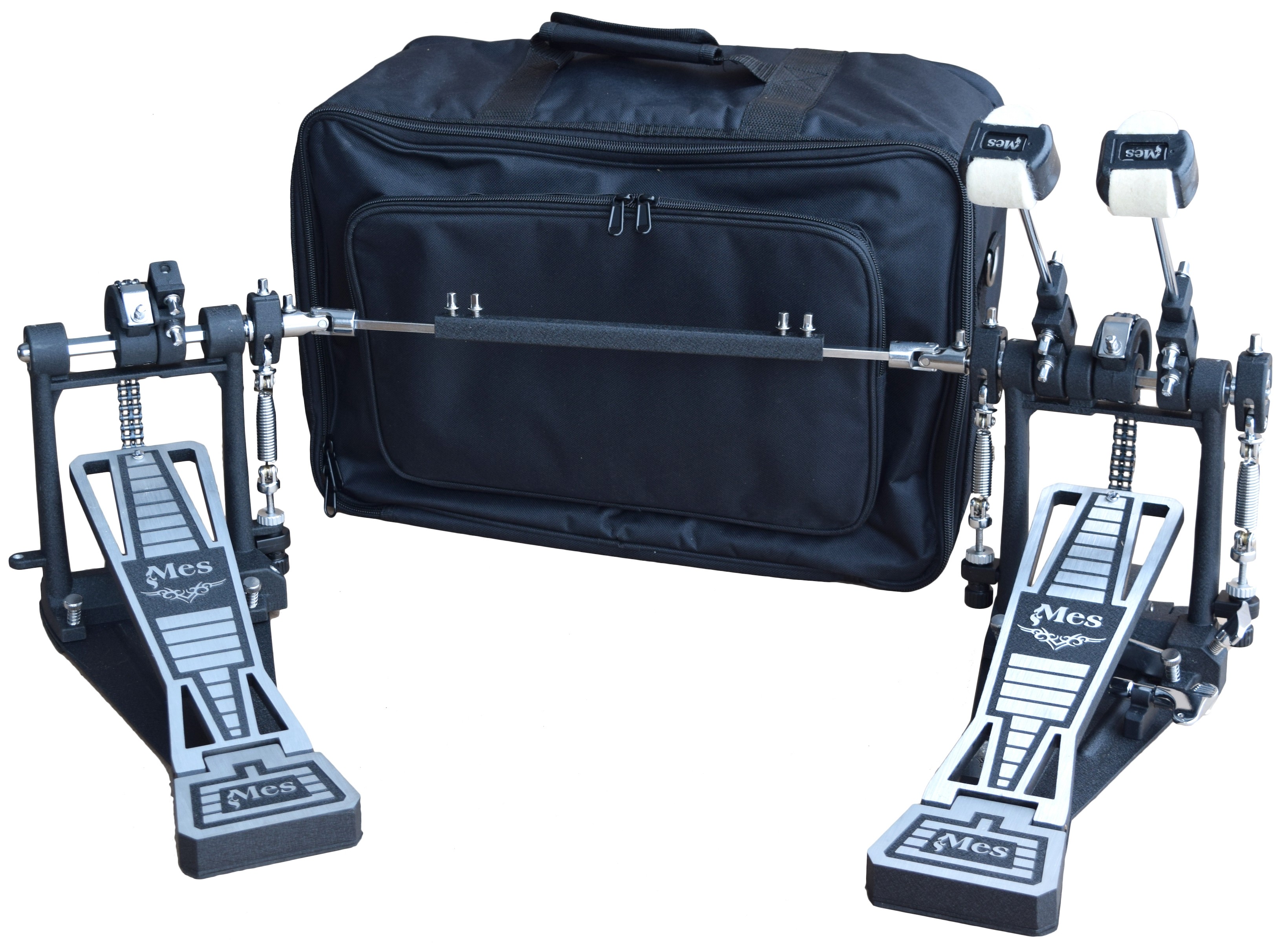 MES PE2000TW POWER GLIDE TWIN BASS DRUM PEDAL WITH BAG