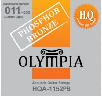 OLYMPIA PHOSPHOR BRONZE ACOUSTIC GUITAR STRINGS - 11-52