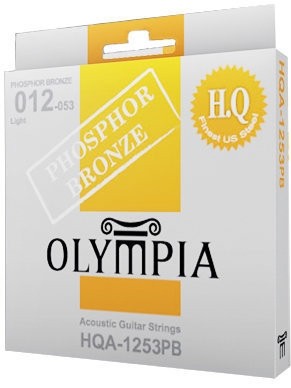 OLYMPIA PHOSPHOR BRONZE ACOUSTIC GUITAR STRINGS - 12-53