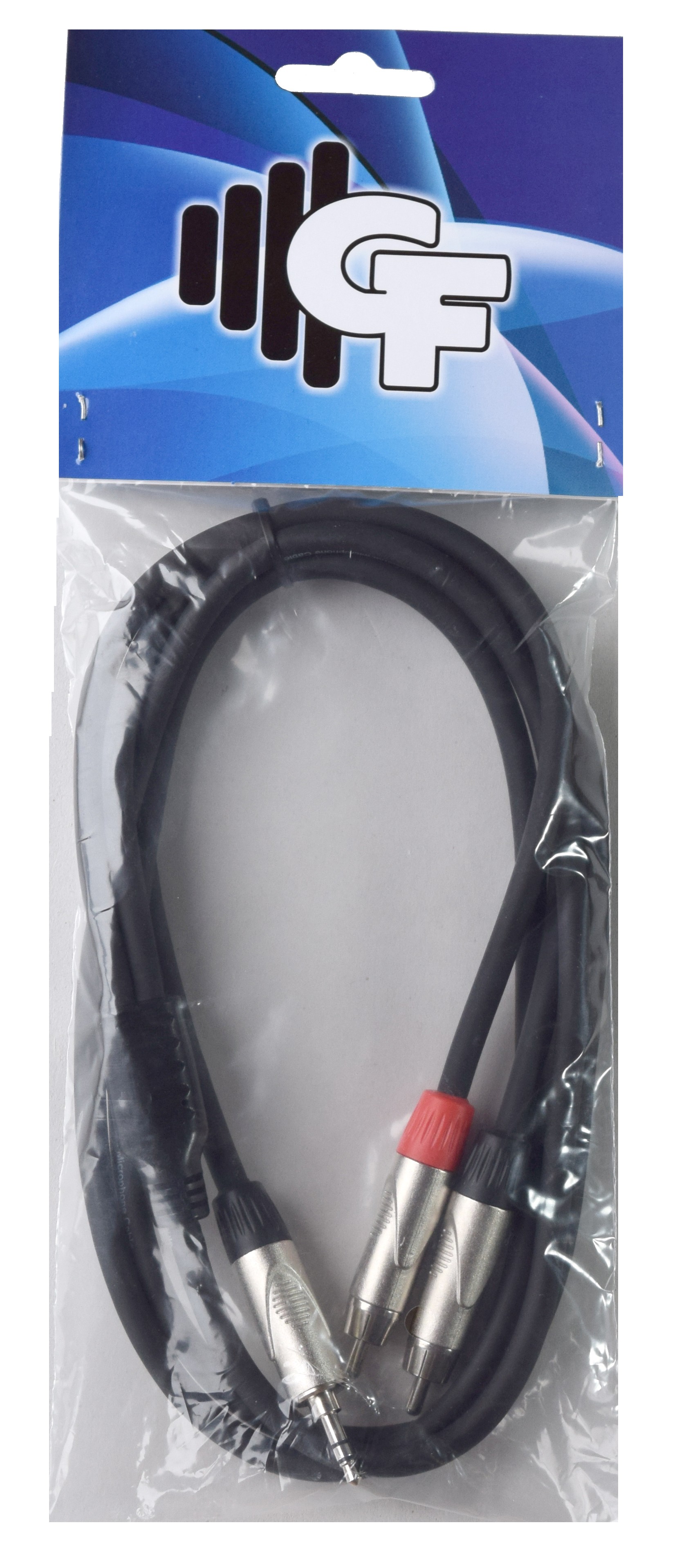 GF iPOD CABLE 1/8 STEREO TO RCA(L)RCA(R) - 5 FEET