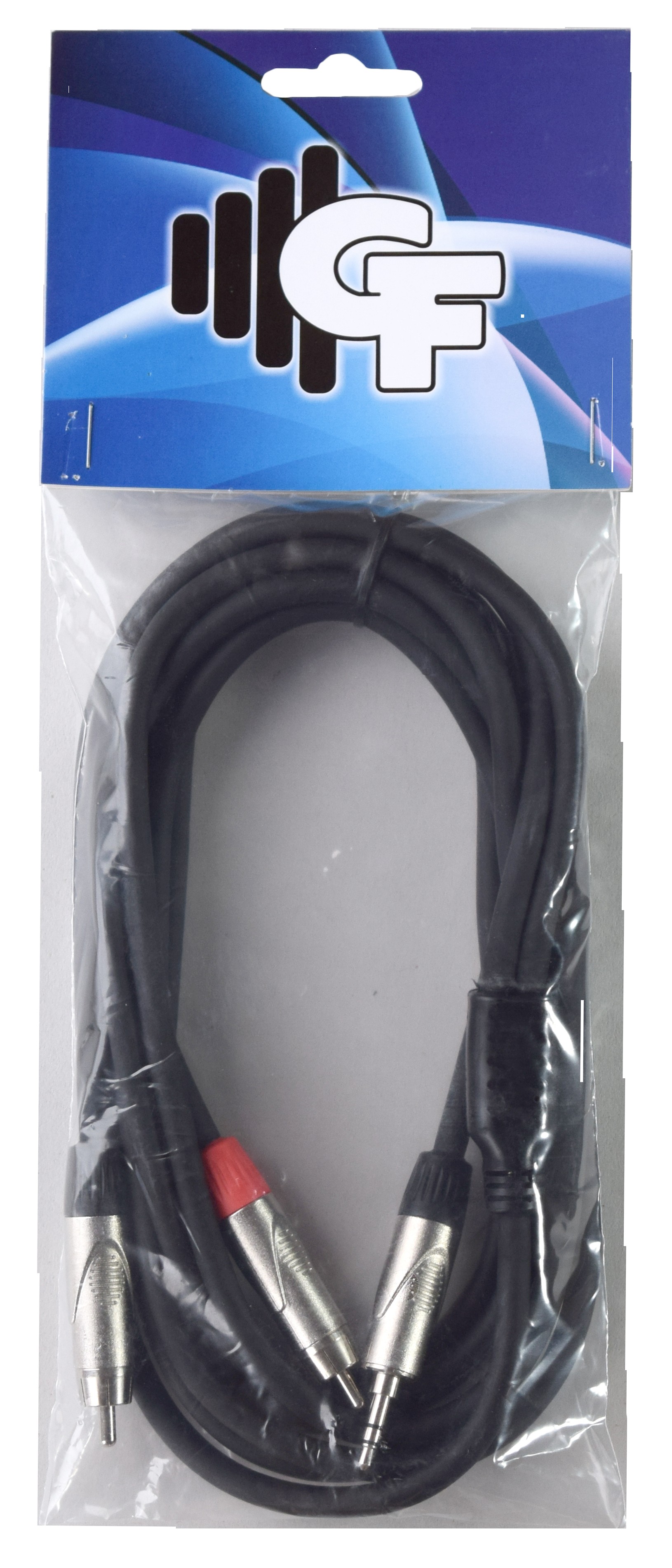 GF iPOD CABLE 1/8 STEREO TO RCA(L)RCA(R) - 10 FEET