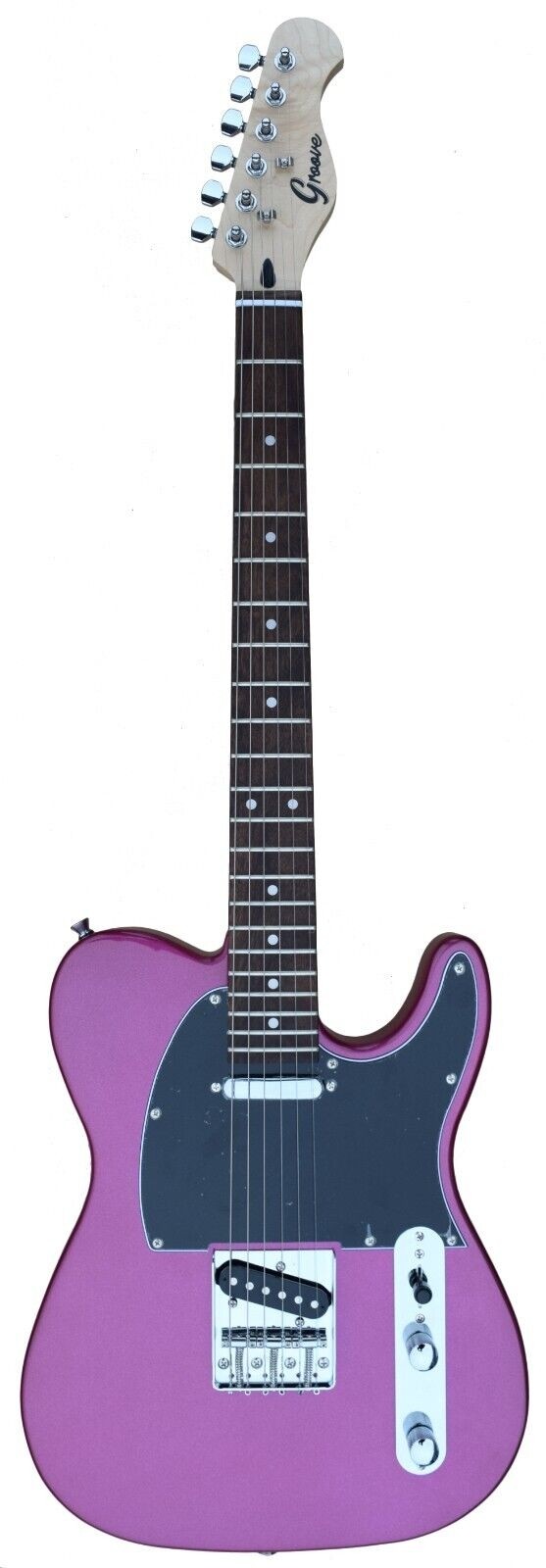 GROOVE TC4705 TELE STYLE ELECTRIC GUITAR WITH ALNICO PICKUPS - LIGHT PURPLE FINISH