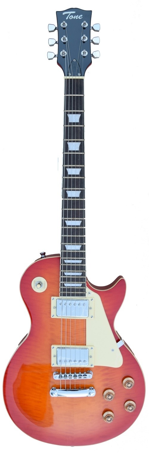 A TONE LESPAUL SHAPED ELECTRIC GUITAR CHERRY BURST