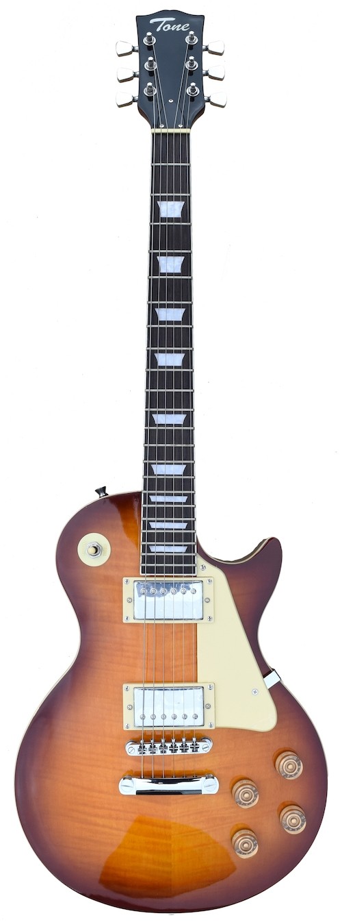 A TONE LESPAUL SHAPED ELECTRIC GUITAR - FIRE BURST