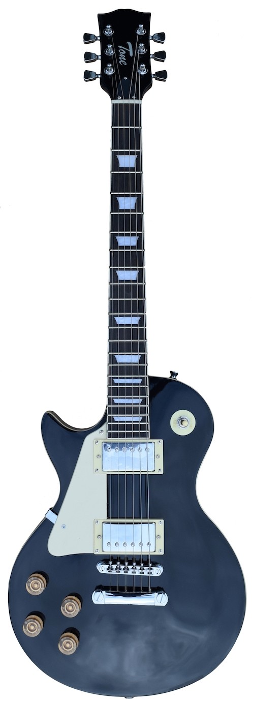 A TONE LESPAUL SHAPED LEFT HANDED - BLACK