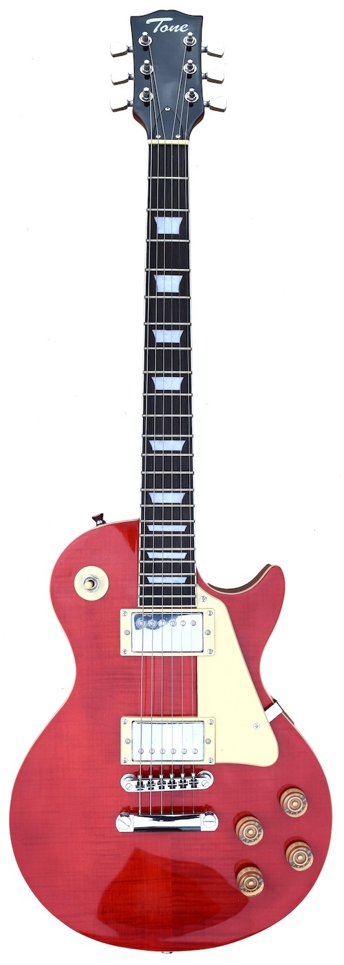 A TONE LESPAUL SHAPED ELECTRIC GUITAR - WINE RED