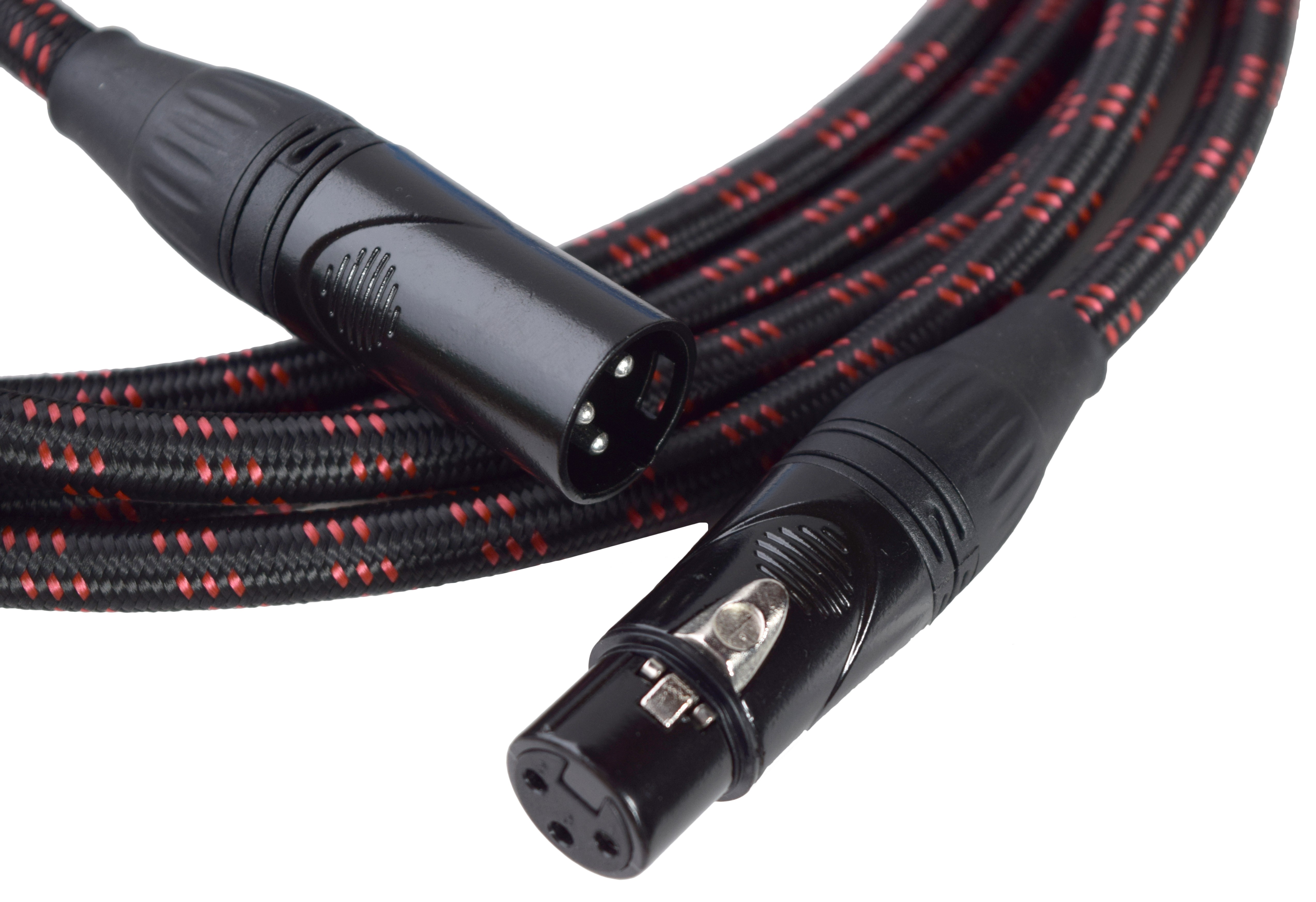 GF TWEED (BLACK) MICROPHONE XLR x XLR CABLE - 25 FEET
