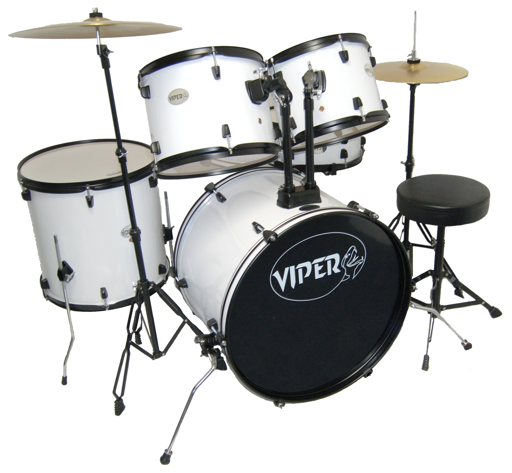 VIPER STUDENT DRUM SETS WHITE