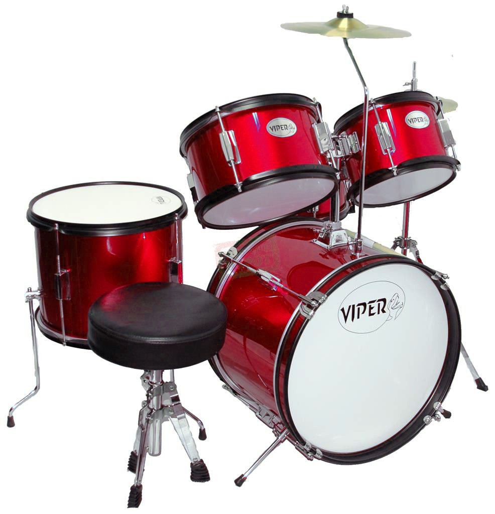 VIPER JR. DRUM SET METALLIC RED