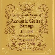 ARIA AGS-200XL ACOUSTIC GUITAR STRINGS - EXTRA LIGHT GAUGE