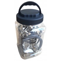JAR OF 10 FLAT PATCH CABLES - 6 INCH