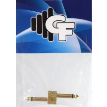 GRF CONNECTOR FOR PEDALS - 1/4 MALE X 1/4 MALE - GOLD