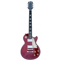 A Groove Lespaul Shaped Electric Guitar SET-Neck color FLAME Red 