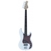 A PJ Bass Guitar 4 Strings (Jazz & Precision pickups) into WHITE Color