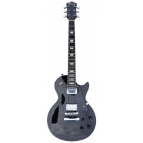 A Groove Lespaul Shaped Electric Guitar SET-Neck color ALL BLACK (controls and pickguards)