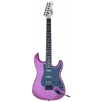 Groove SSH2024 S/S/H Strat-Shaped Electric Guitar - Light Purple Finish
