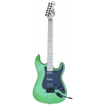 Groove SSH2024 S/S/H Strat-Shaped Electric Guitar - Metallic Green Finish