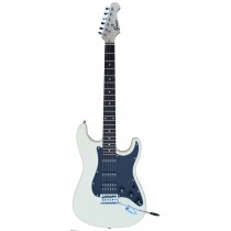 Groove SSH2024 S/S/H Strat-Shaped Electric Guitar - Olympia White Finish