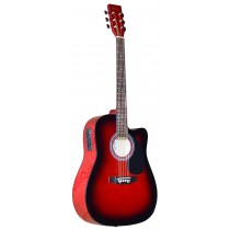 MADERA SP411CE - ELECTRO-ACOUSTIC 41'' GUITAR - RED BURST